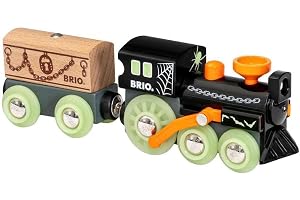 BRIO World 33986 Spöktåg | Ghost Train. Leksakståg med tillbehör i trä. 3 delar. För barn från 3 år. För tågälskare.
