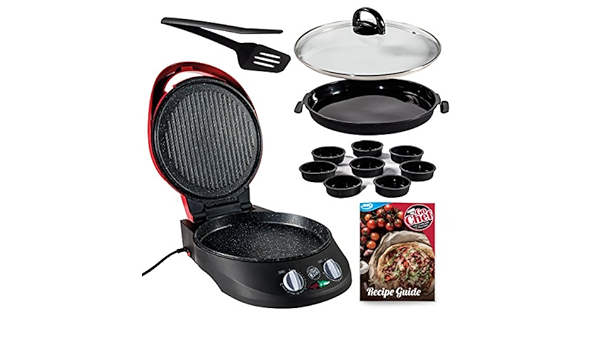 Jml Go Chef 12 Piece Zinntheken Combi Grill Pizza Maker W Bonus Recipe Guide Amazon De Home Kitchen