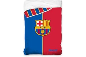PHU Carbotex - Edredón nórdico FC Barcelona Escudo Centrado Cama 90-105 Cm (180 x 260 Cm) Oficial