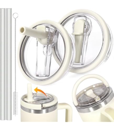 Coperchio Di Ricambio Per Stanley Cup 40 Oz - Bianco, Con Maniglia, Anti-perdita, Materiale Senza BPA - Foto 5