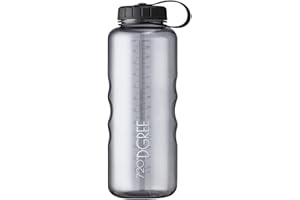 720°DGREE "simplBottle" | Szczelna sportowa butelka na wodę 1,5 l, 1500 ml, nie zawiera BPA, tworzywo sztuczne Tritan, sitko na owoce, idealna dla dzieci, do szkoły, na siłownię, rower, do biegania,