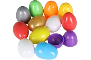 ELECTOYS 6 x Mini Eggs Easter Egg Easter Gifts Easter Decorations Easter Eggs bulk Easter Egg Hunt Easter Egg Bundle Plastic Filler Egg Basket Easter Toys Surprise Eggs Easter Hunt Plastic Eggs fillable
