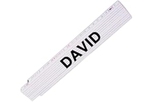EUROFOTO Zollstock mit Namen David für Männer | Hochwertiges Marken-Metermaß | Glieder-Maßstab mit Namen bedruckt | Viele Namen zur Auswahl