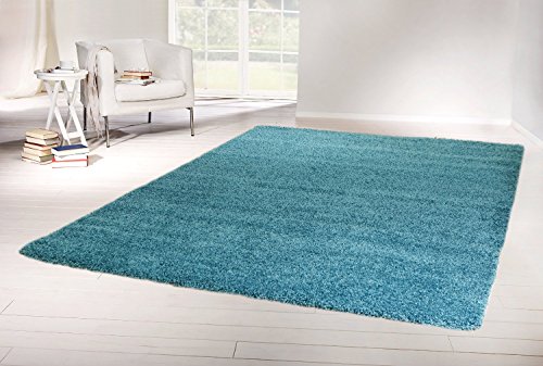 Preisvergleich Produktbild Tara Shaggy Teppich (Türkis, 300x400cm)