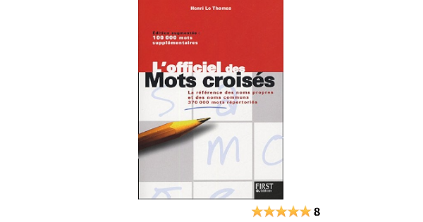 Amazon Fr L Officiel Des Mots Croises Le Thomas Henri Livres