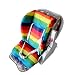 Produktbild Baby Seat Liner by Gugutogo Stroller Thicken Cotton Mat Baby Learn Training Seat Bath Dining Cushion Cute Waterproof Stripe Seat Pad rainbow colour Size73*33cm
