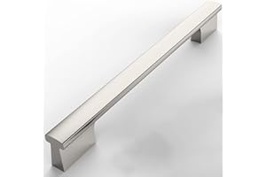 9BUILD 10 Pack 160mm Brushed Satin Nickel Kitchen Handles Cupboard Handles Kitchen Cupboard Handles Cabinet Handles Cupboard Door Handles Drawer Handles Wardrobe Handles EU0029