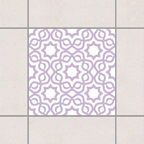 Tile Sticker - Islamic Spring Green 15cm x 15cm, Setgröße:6teilig