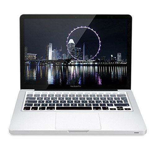 kwmobile Tastaturschutz Apple MacBook Pro 13″ 15″ (ohne Retina) / iMac Keyboard – QWERTZ Silikon Laptop Tastaturfolie – Notebook Tastaturschutzfolie Schwarz Grau - 4