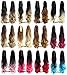 FESHFEN 22" 170g Hair Piece Pony Tail Ponytail Hair Extensions Hairpiece Long Straight/Voluminous Curled Wavy Clip In/On Claw Ponytail Two Tone Black to Pink
