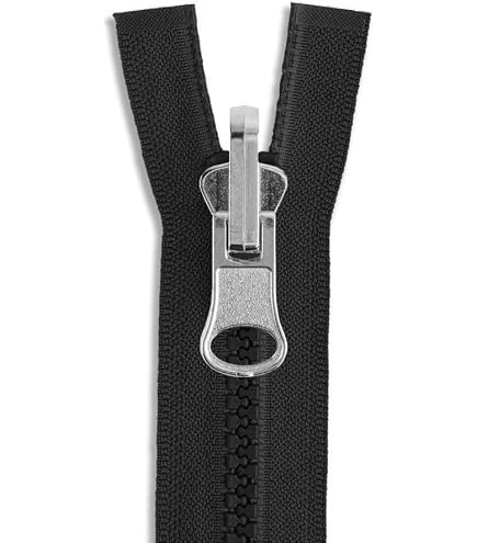 Zipworld Reißverschluss Mit Kunststoffzähnen Teilbar – 5-6 Mm Breite, Dunkeloliv, 37 Cm Länge