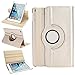Produktbild WindTeco Neu iPad 9.7 Zoll 2017 / iPad Air 2 / iPad Air Hülle - 360 Grad Rotierende Stand Smart Cover Case Schutzhülle Tasche Etui mit Auto Schlaf / Wach Funktion für Apple New iPad 9.7 inch 2017 Modell / iPad Air 2 2014 Modell / iPad Air 2013 Modell Tablet, Gold