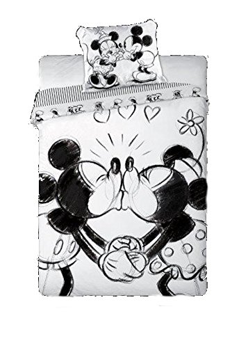 Disney Minnie love Mickey Maus Bettwäsche in 2 Größen (140x200cm)