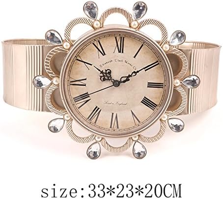 Wall clock Wall Clock, European Clock, Living Room Clock, Classroom Wall Clock ( Color : E )