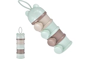 BOMMFU Distributeur De Lait En Poudre Doseur De Lait, Conteneur Préparation Pour Bébé Empilable, Boîte Doseuse Lait En Poudre Distributeur Bébé Lait Formule Boîte
