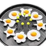 Alimentos de calidad de acero inoxidable duradero huevo frito huevo panqueque molde perfecto forma panqueques o tortilla.