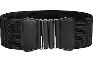 Jungerhouse Ceintures Élastiques de Femmes Large Extensible Taille Ceintures pour Tenue de Robe, Manteau, Doudoune