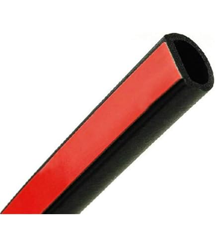 alophoty 5.1M Universele Autodeurafdichting Zelfklevend - 3-Laags 6-gaten EPDM Rubberen Dichtstrip, Geluidsisolatie Waterdicht & Winddicht voor Auto Deur, Raam, Kofferbak, Motorkap, Universele