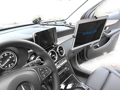 iPad 1 2 3 4 / Galaxy Tab Note Nexus 10 / Tablet-PC KFZ Halterung Universal Saugnapf Scheibe Infuu Holders 008 - 6