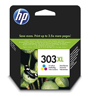 HP 303XL Cartouche d'encre trois couleurs Cyan, Magenta et Jaune grande capacité HP authentique (T6N03AE)