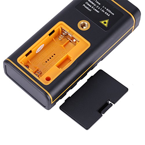 GHB 40m Professional Laser Entfernungsmesser Distanzmessgerät mit LCD Hintergrundbeleuchtung für Distanz Flächen Volumen Messbreich 0.05~40m/±2mm - 7