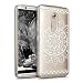 Produktbild kwmobile Crystal Case Hülle für > ZTE Axon 7 < aus TPU Silikon mit Aztec Blume Design - Schutzhülle Cover klar in Weiß Transparent