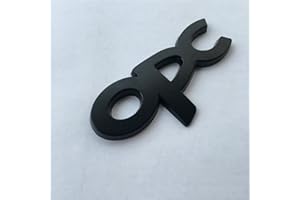 DDDXF Sticker Emblème, 3D Metal OPC Badge Autocollant pour Opel Mokka Corsa Meriva Zafira Astra J H G Vectra Antara Insignia,Noir