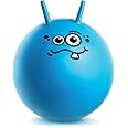 Toyrific Jump N Bounce Space Hopper Retro Exercise Ball, Toothy, 20 inch, Multiple Designs, Blue