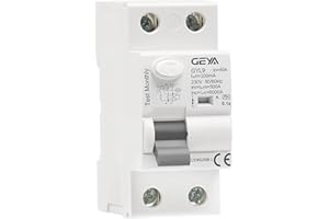 GEYA Interruttore Differenziale Elettromagnetico Tipo A ELCB RCD RCCB (2P-40A-100mA)