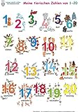 Image de Meine tierischen Zahlen von 1-20. Poster: Deutsch