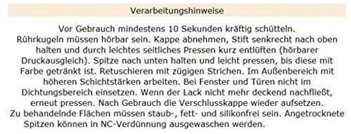 5ml Lack-Liner Plus Lackstift Picobello RAL 9016 Verkehrsweiss – Made in Germany - 5