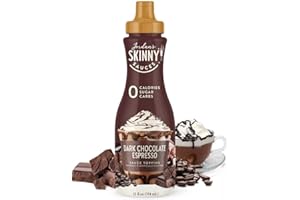 JORDAN'S SKINNY MIXES Jordan's Skinny Sauce - Gluten Free - Keto - Kosher - Made in the USA (Sugar Free Dark Chocolate Espresso Sauce, 12 fl oz) 1