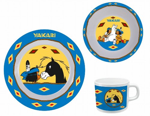 p:os handels 68011 - Yakari Frühstücksset, 3-teilig