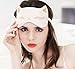 Produktbild Silk Eye Mask für Schlafsack Frauen Pink Schwarz Rot, Sexy Katze Mädchen Sleep Maske Cover Light-Blocking, glatte, Double Seite 100% Pure Seide