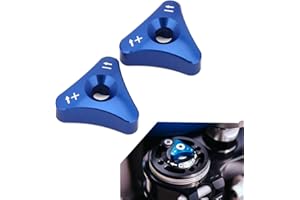 JFG RACING Motorrad Vorderradgabel Einstellknöpfe,Gabelknauf Einsteller Vorder Stoßdämpferbolzen Knopfeinsteller für 125-530cc SX SX-F EXC XC-W 690 Supermoto SMC Enduro-Blau