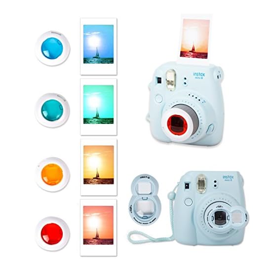 Leebotree Paquete de Accesorios Compatible con cámara Instax Mini 9 Incluye: Caso/Album/Lente para Autoretrato/Filtros… - Imagen 5