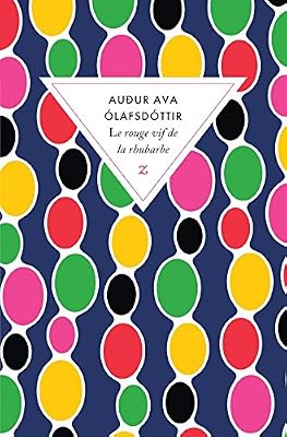 Le rouge vif de la rhubarbe
