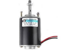 WALFRONT DC 12V Moteur à Aimant Permanent CW/CCW Moteur à Aimant Permanent Haute Vitesse pour Générateur de Bricolage 30W(12V 3500 tr/min)