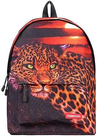 AIZHE 3D Dogs/Cat Cute Cool Fashion Durable Daypack School Backpack Bags (Leopard)