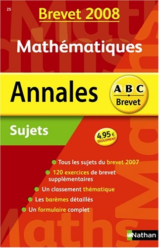 Annales : Mathématiques