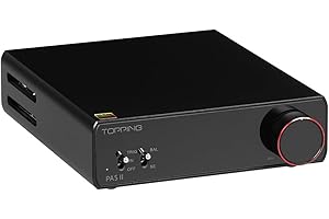 AOSHIDA TOPPING PA5 II Fully Balanced Power Amp, 100 Watts 2-Channel Class D Amps, RCA/TRS Input Balanced Amplifier, Home Audio Amplifiers for Speakers, HiFi Amplifiers (PA5 II, Black)