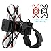 Price comparison product image Bike Mount Bicycle Holder VicTop 360 Degrees Rotatable Universal Bicycle Handlebar & Motorcycle Holder Cradle with Slide-Proof Clamp Rubber Strap and One Button Design for iPhone 7/7 Plus/6/6 Plus/6s/5s/5c/4s, Galaxy S7/S6, Note 5, HTC One etc.