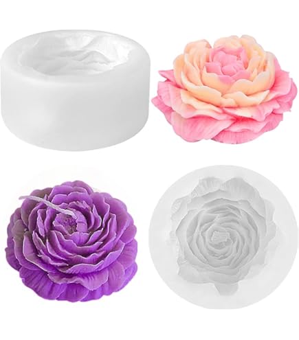 Siliconen Kaars mal Cilinder Rozen - Cozy Design Siliconen Kaars mal Cilinder Rozen - Cozy Design