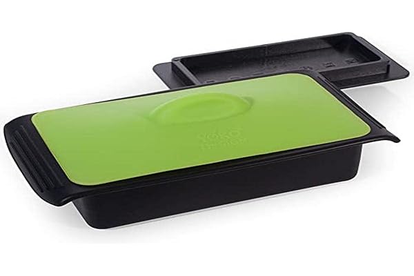 YOKO DESIGN 1140 Terrine 1 kg, Silicone, Rouge et Noir, 23 x 14 x 10,5 cm