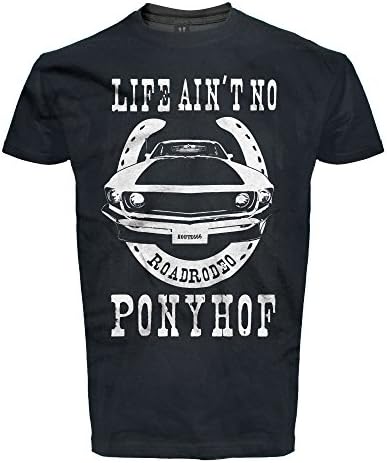 T-Shirt Rock'n'Roll, Rockabilly, US Car, Hot Rod Wear, Mustang, Ponyhof