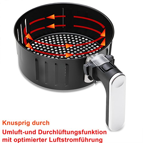Monzana Heiluftfritteuse Fritteuse Friteuse Inkl Gratis Rezeptheft 1500w 46 Liter Touch Display 9 In 1 Schwarz Monzana Heiluftfritteuse Fritteuse Friteuse Inkl Gratis Rezeptheft 1500w 46 Liter Touch Display 9 In 1 Schwarz