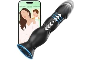 JURQEAR Plug Anal Vibradores Juguetes Sexuales Hombre Mujer - Anales Vibradorador Juguete Eróticos para Pareja con 10 Empuje 10 Vibración, Estimulador Prostata Vibrador Hombres con APP Masajeador