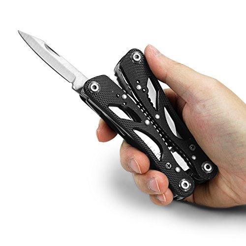 Becko schwarz 24-in-1 multifunktionale,zusammenklappbare und tragbare Kneifzange / Kombizange / gleitschutze elektrischen Werkzeug / Multifunktionswerkzeug Outdoor &Camping Zangen-Set - 6