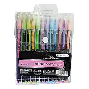 Levin Gel Pens Set Color Gel Pens,Glitter, Metallic, Neon Pens Set Good Gift For Coloring Kids Sketching Painting Drawing ((Pastel Neon Pen))