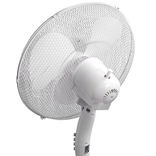 Oramics Stand Ventilator mit 3 Geschwindigkeitsstufen Ø 40cm in Weiß, 45 W Standlüfter - 2